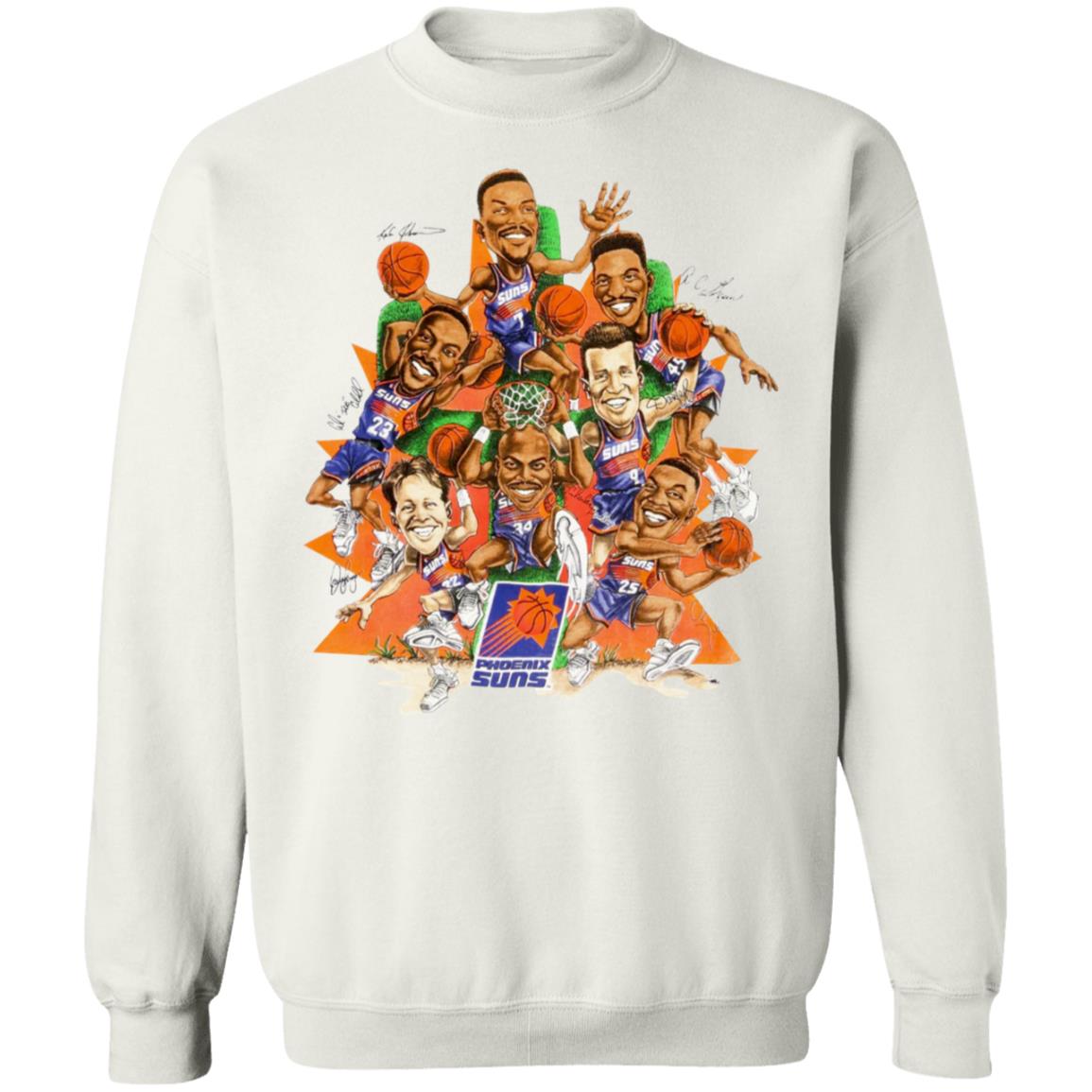 Devin Booker Shirt Devin Booker Vintage Phoenix Suns Caricature Hoop De-Doo Print T Shirt Hoodie Sweatshirt - Teechipus
