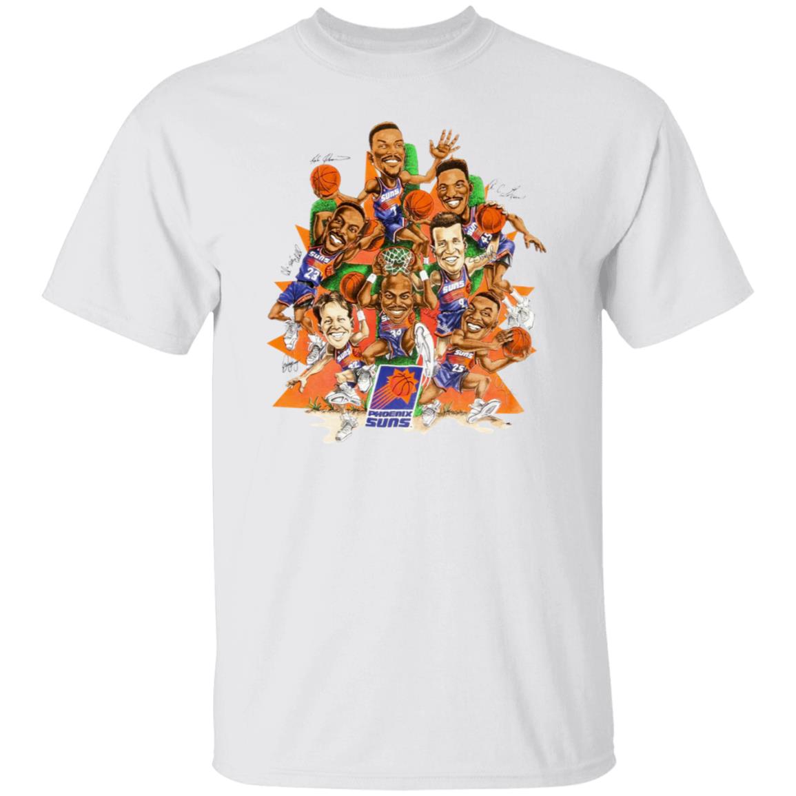 Devin Booker Shirt Devin Booker Vintage Phoenix Suns Caricature Hoop De-Doo Print T Shirt Hoodie Sweatshirt - Teechipus