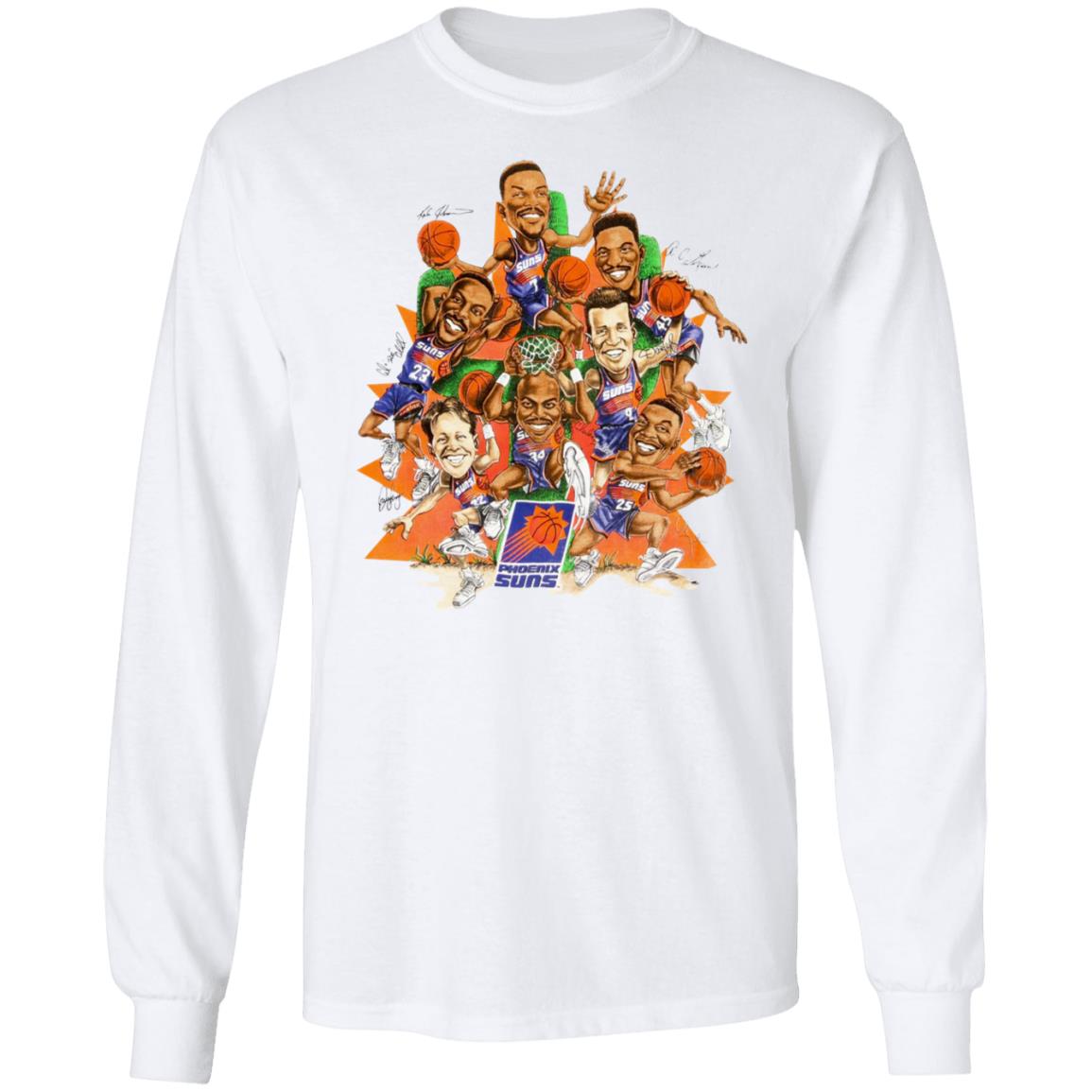 Devin Booker Shirt Devin Booker Vintage Phoenix Suns Caricature Hoop De-Doo Print T Shirt Hoodie Sweatshirt - Teechipus