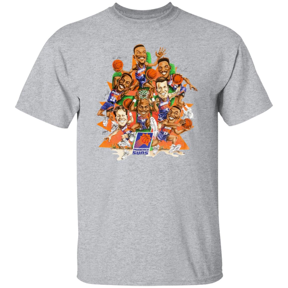 Devin Booker Shirt Devin Booker Vintage Phoenix Suns Caricature Hoop De-Doo Print T Shirt Hoodie Sweatshirt - Teechipus