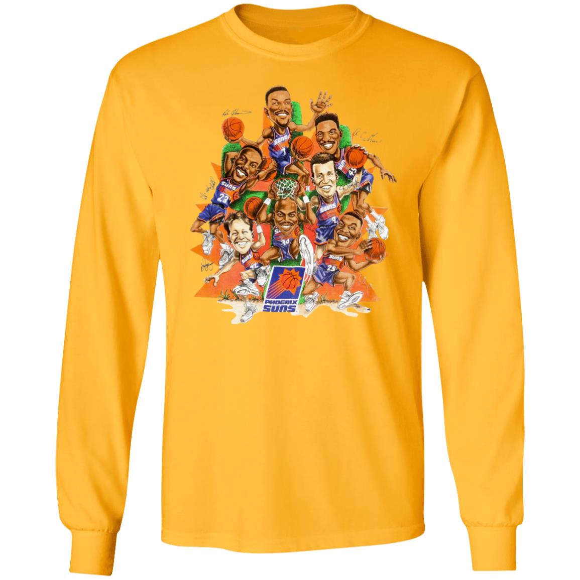 Devin Booker Shirt Devin Booker Vintage Phoenix Suns Caricature Hoop De-Doo Print T Shirt Hoodie Sweatshirt - Teechipus