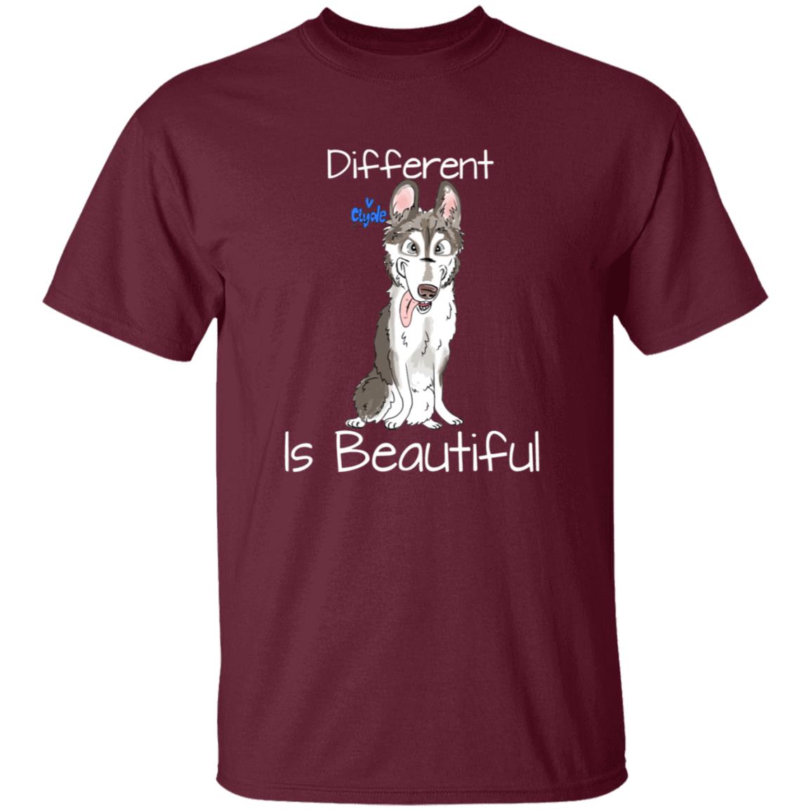 Different Is Beautiful Shirt Live Life Clydewaze Merch Clyde Different Is Beautiful Shirt Clyde The Super Husky Shirt Hoodie Sweatshirt - Teechipus