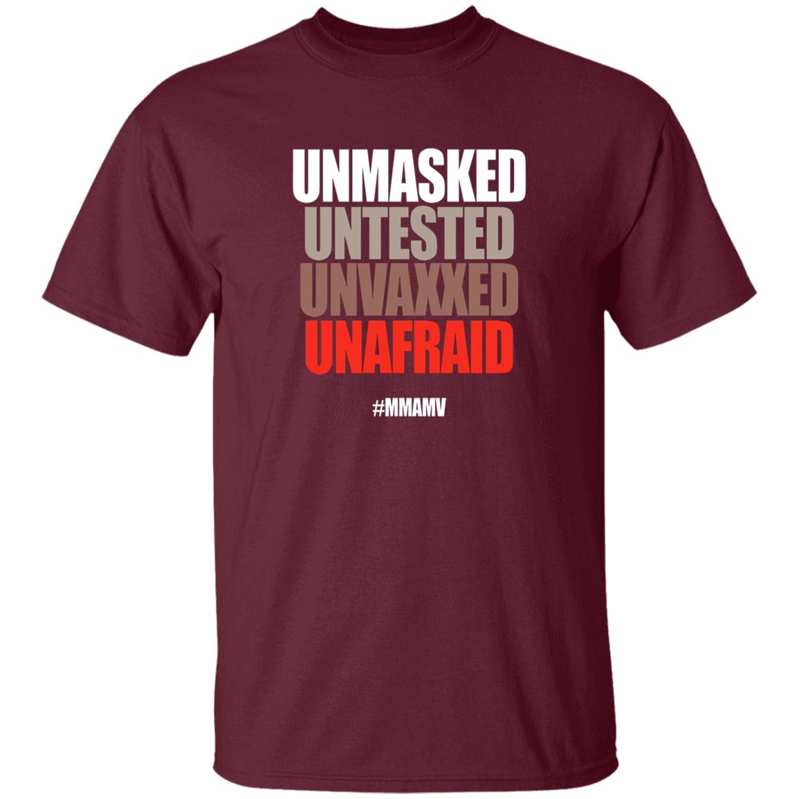 Unmasked Untested Unvaxxed Unafraid #Mmamv Hoodie Shirt Sweatshirt - Teechipus