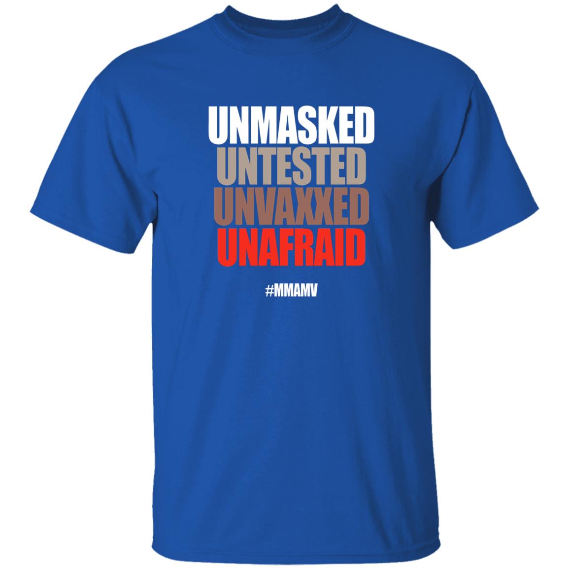 Unmasked Untested Unvaxxed Unafraid #Mmamv Hoodie Shirt Sweatshirt - Teechipus