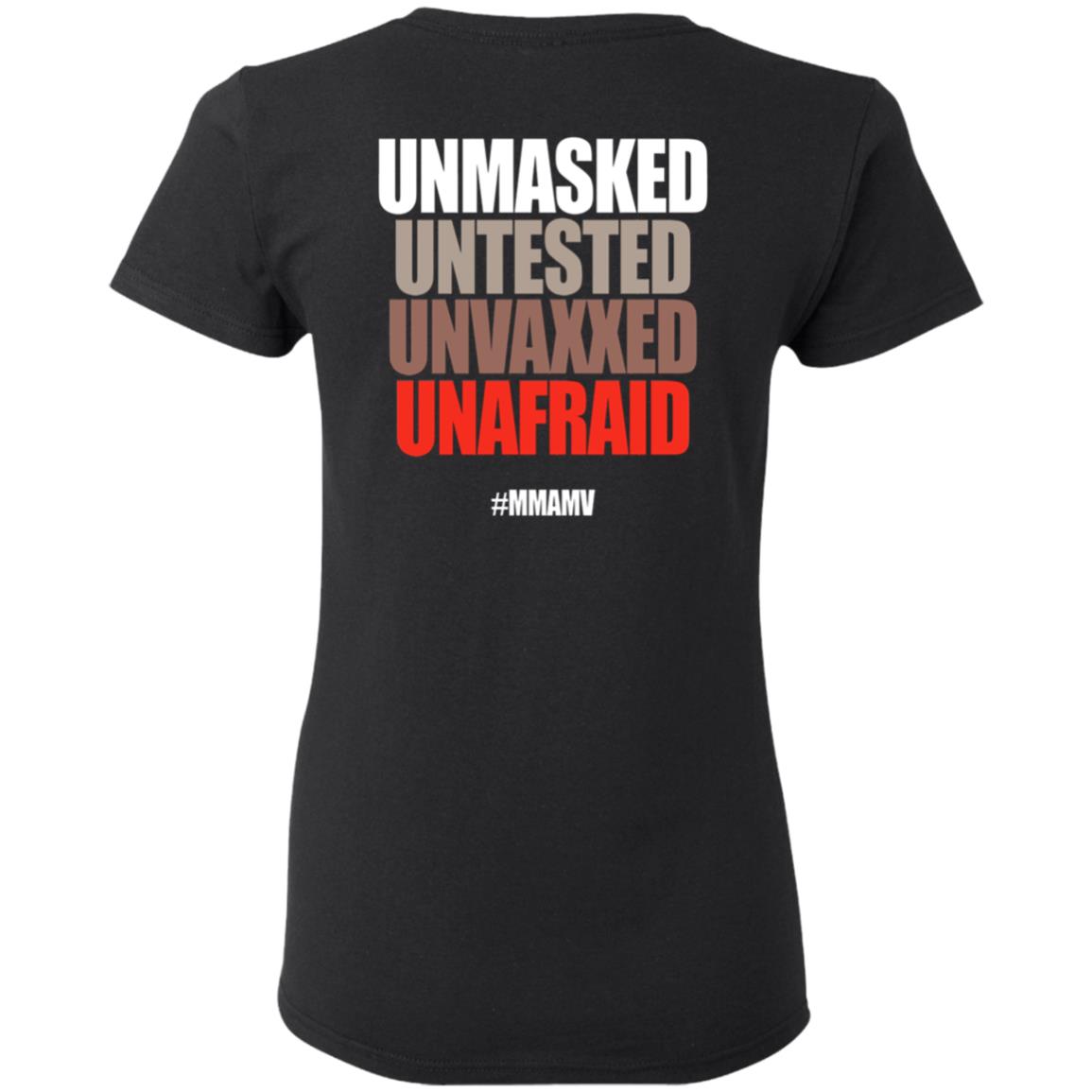 Unmasked Untested Unvaxxed Unafraid #Mmamv Hoodie Shirt Sweatshirt - Teechipus