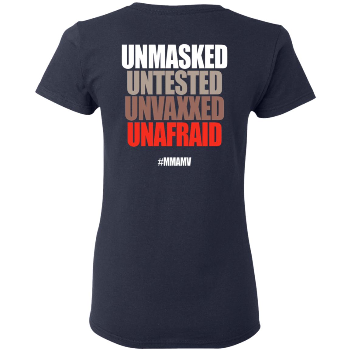 Unmasked Untested Unvaxxed Unafraid #Mmamv Hoodie Shirt Sweatshirt - Teechipus