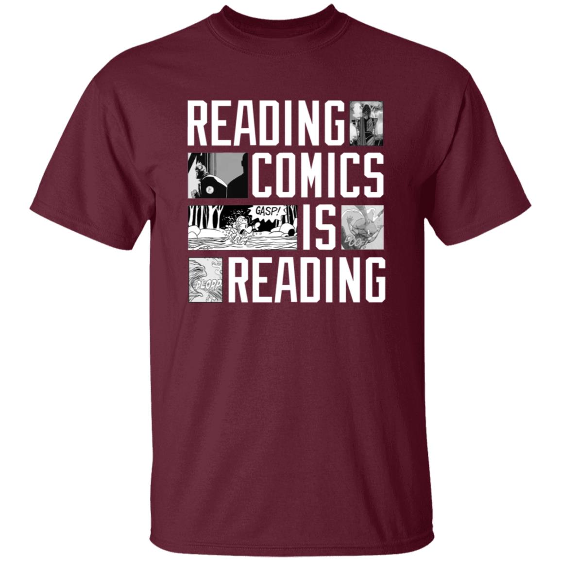 Reading Comics Is Reading Shirt Hoodie Sweatshirt - Teechipus
