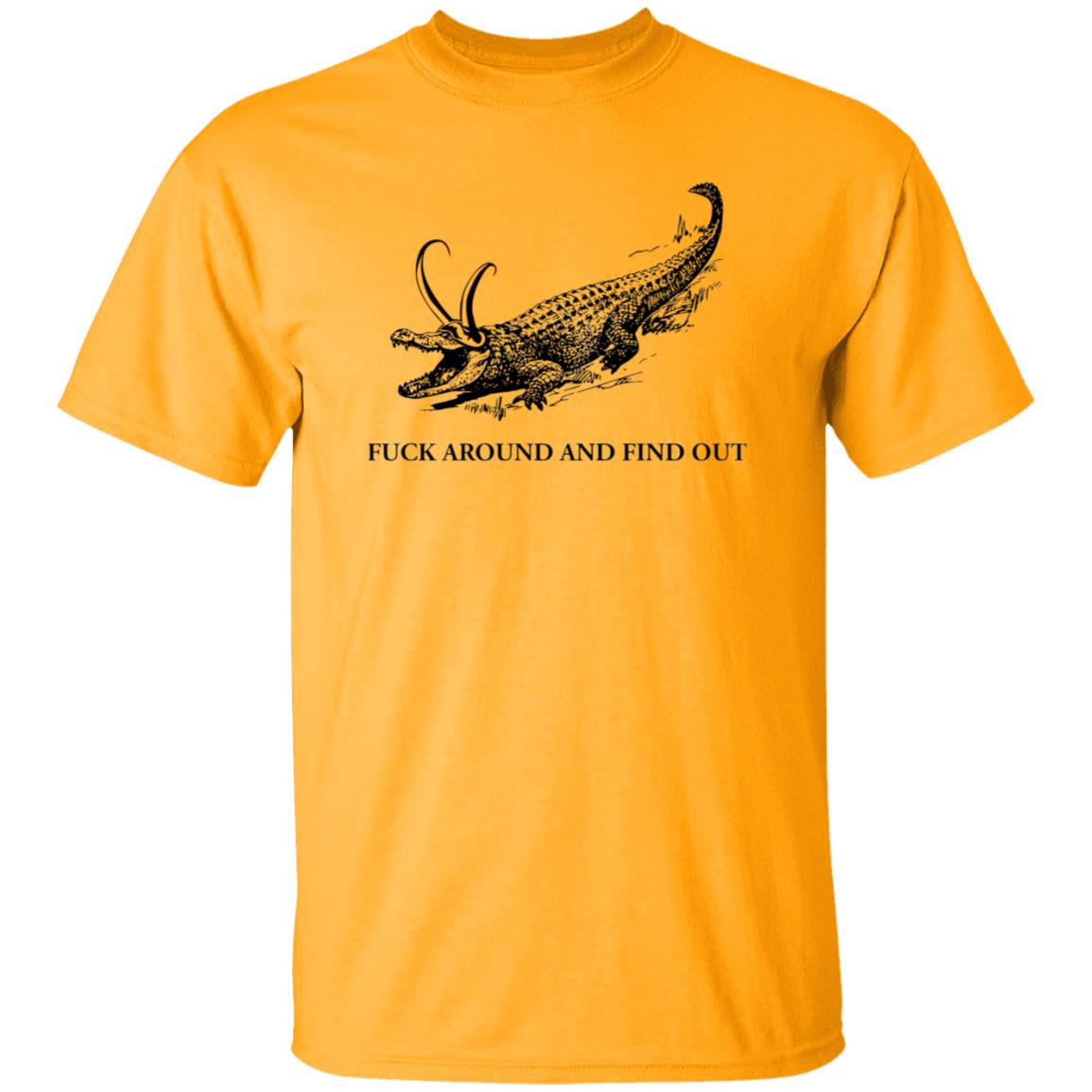 Fuck Around And Find Out Shirt Crocodile Horn Fuck Around And Find Out Shirt Hoodie Sweatshirt - Teechipus