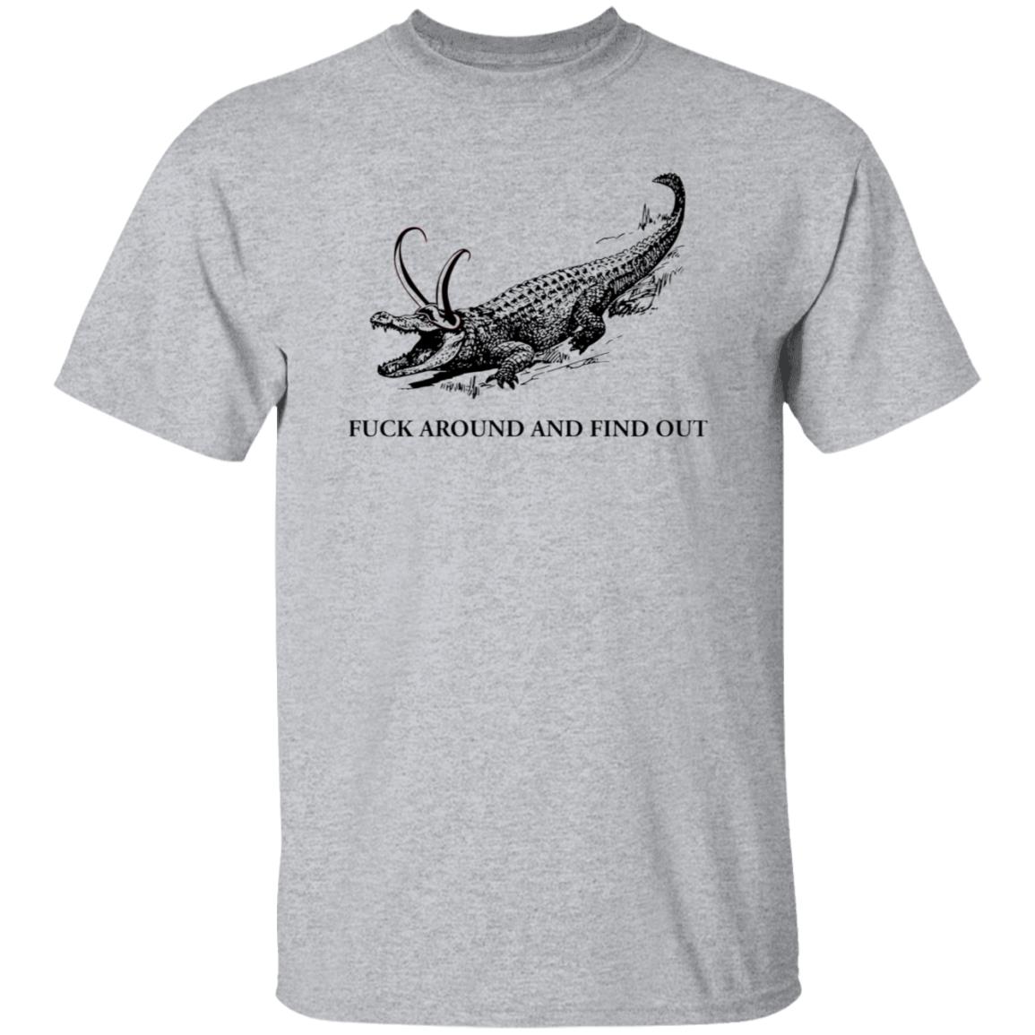 Fuck Around And Find Out Shirt Crocodile Horn Fuck Around And Find Out Shirt Hoodie Sweatshirt - Teechipus