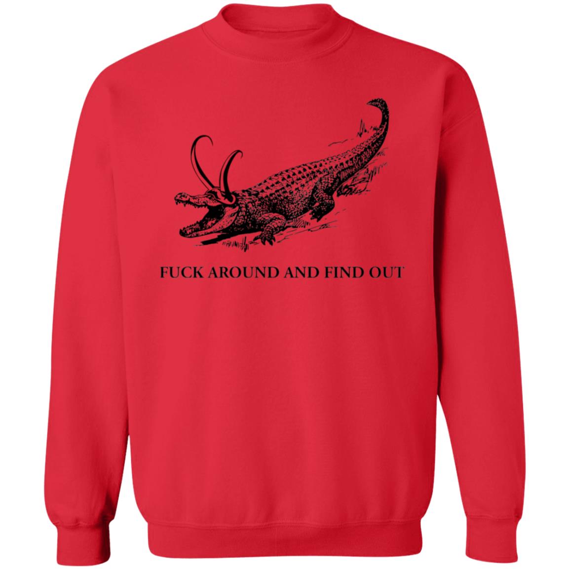 Fuck Around And Find Out Shirt Crocodile Horn Fuck Around And Find Out Shirt Hoodie Sweatshirt - Teechipus