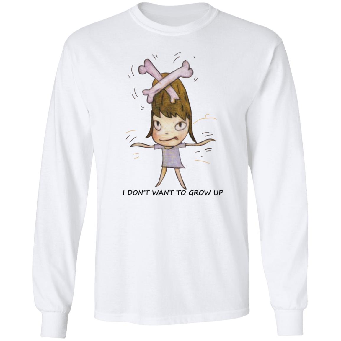 Yoshitomo Nara I Don't Want To Grow Up Youth T-Shirt Lacma Shirt Lacma Store Lacma Yoshitomo Nara Shirt Hoodie Sweatshirt - Teechipus