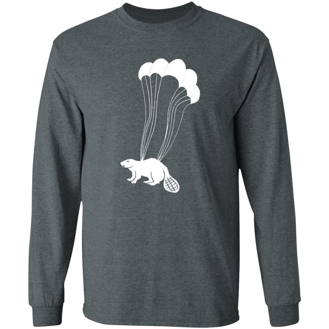 Parachuting Beaver Shirt Wear Boise Merch Parachuting Beaver Shirt Hoodie Sweatshirt - Teechipus