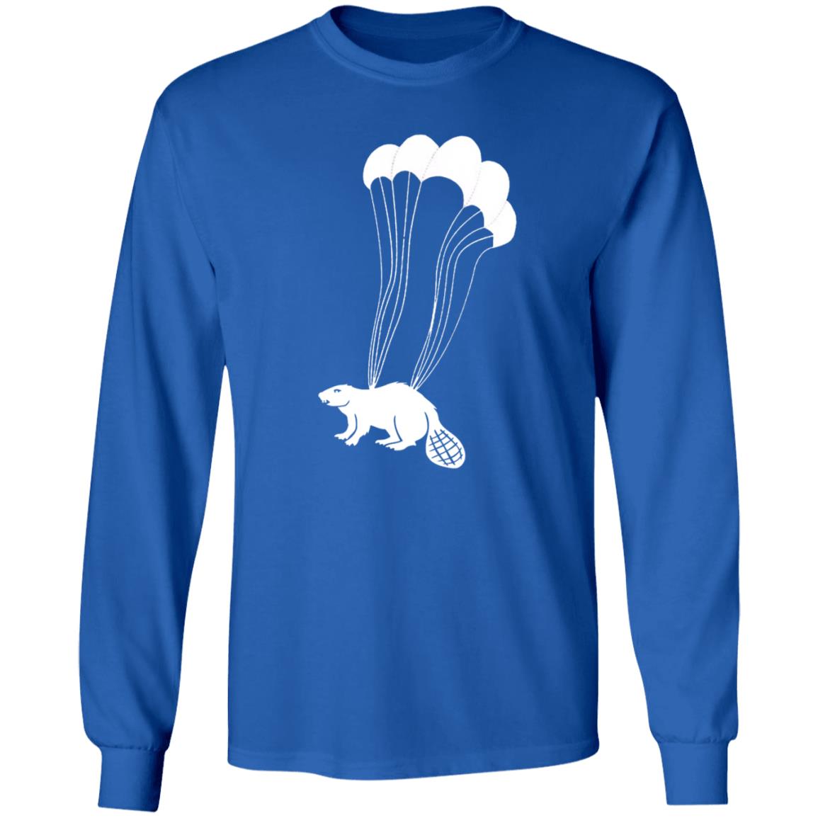 Parachuting Beaver Shirt Wear Boise Merch Parachuting Beaver Shirt Hoodie Sweatshirt - Teechipus