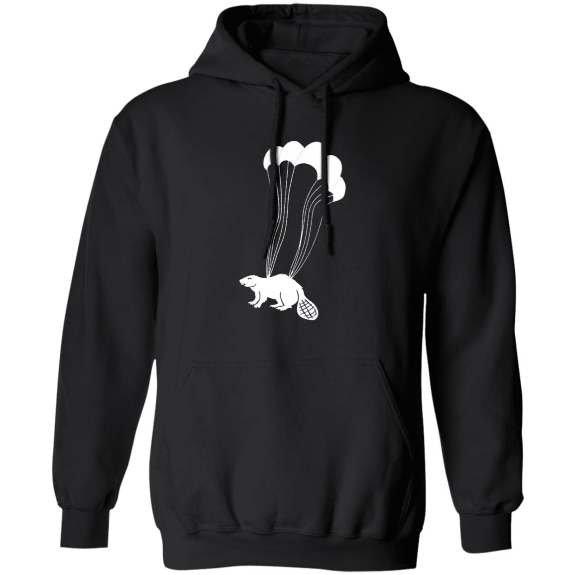 Parachuting Beaver Shirt Wear Boise Merch Parachuting Beaver Shirt Hoodie Sweatshirt - Teechipus