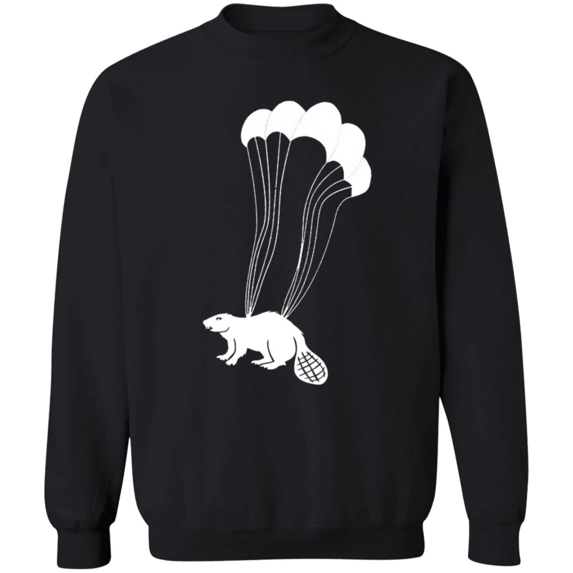 Parachuting Beaver Shirt Wear Boise Merch Parachuting Beaver Shirt Hoodie Sweatshirt - Teechipus