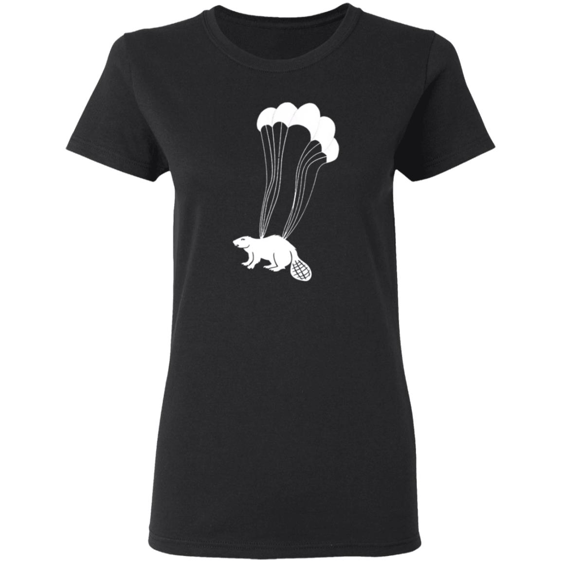 Parachuting Beaver Shirt Wear Boise Merch Parachuting Beaver Shirt Hoodie Sweatshirt - Teechipus