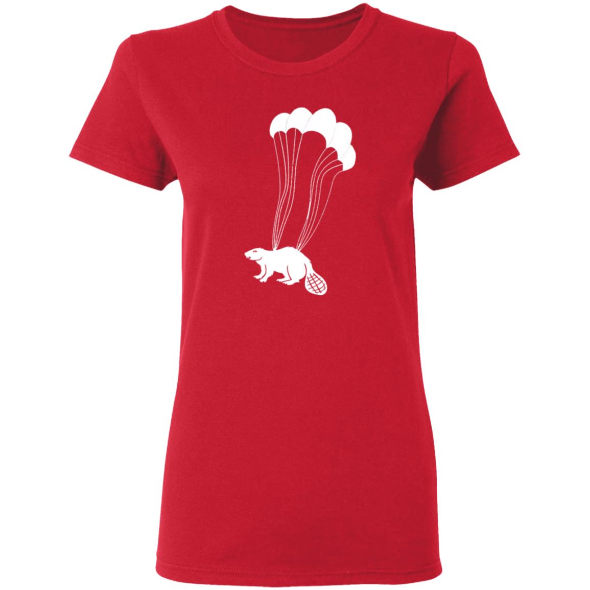 Parachuting Beaver Shirt Wear Boise Merch Parachuting Beaver Shirt Hoodie Sweatshirt - Teechipus