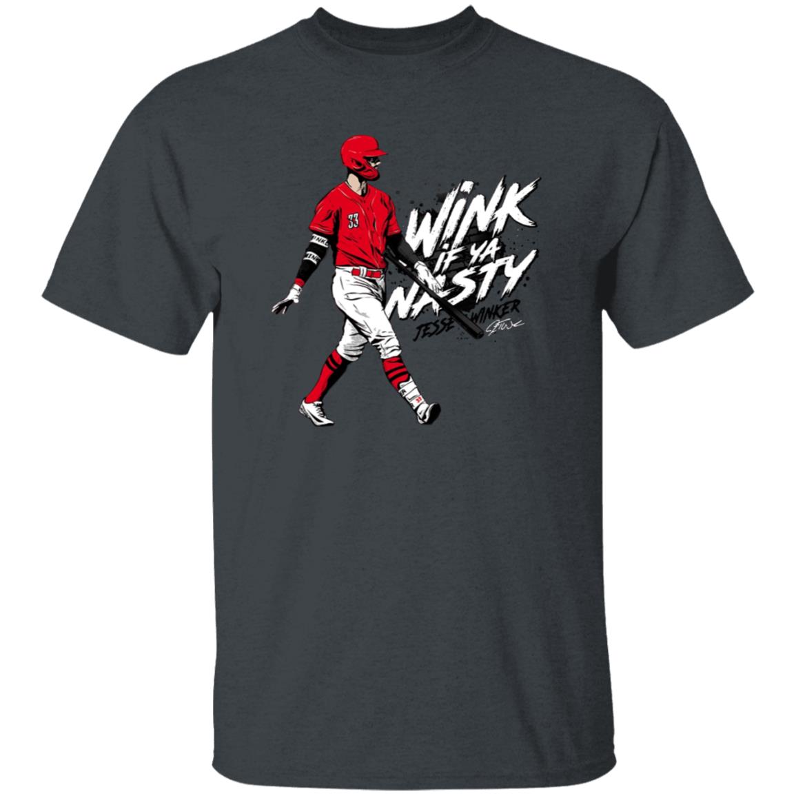 Jesse Winker Wink If Ya Nasty Shirt Cincyshirts Jesse Winker Wink If Ya Nasty Shirt Hoodie Sweatshirt - Teechipus