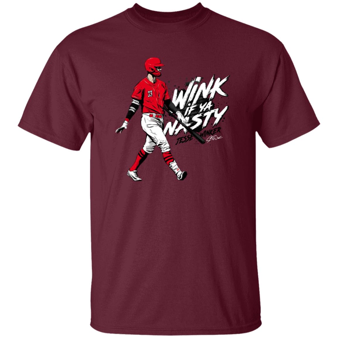 Jesse Winker Wink If Ya Nasty Shirt Cincyshirts Jesse Winker Wink If Ya Nasty Shirt Hoodie Sweatshirt - Teechipus