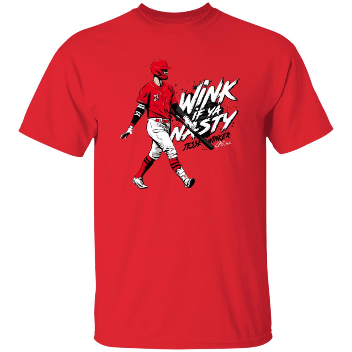 Jesse Winker Wink If Ya Nasty Shirt Cincyshirts Jesse Winker Wink If Ya Nasty Shirt Hoodie Sweatshirt - Teechipus