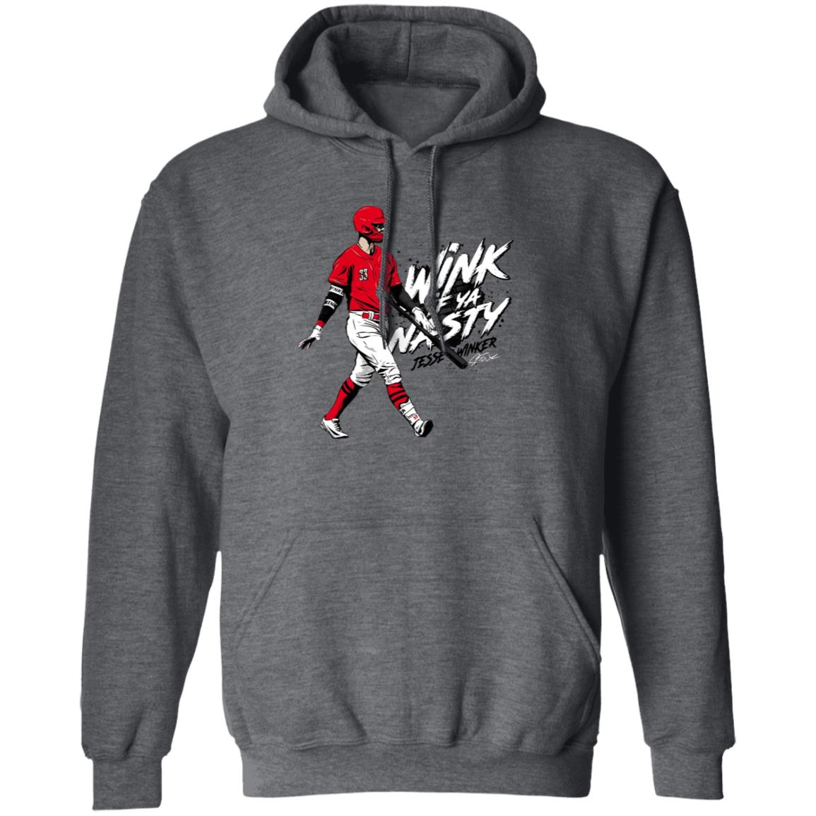 Jesse Winker Wink If Ya Nasty Shirt Cincyshirts Jesse Winker Wink If Ya Nasty Shirt Hoodie Sweatshirt - Teechipus