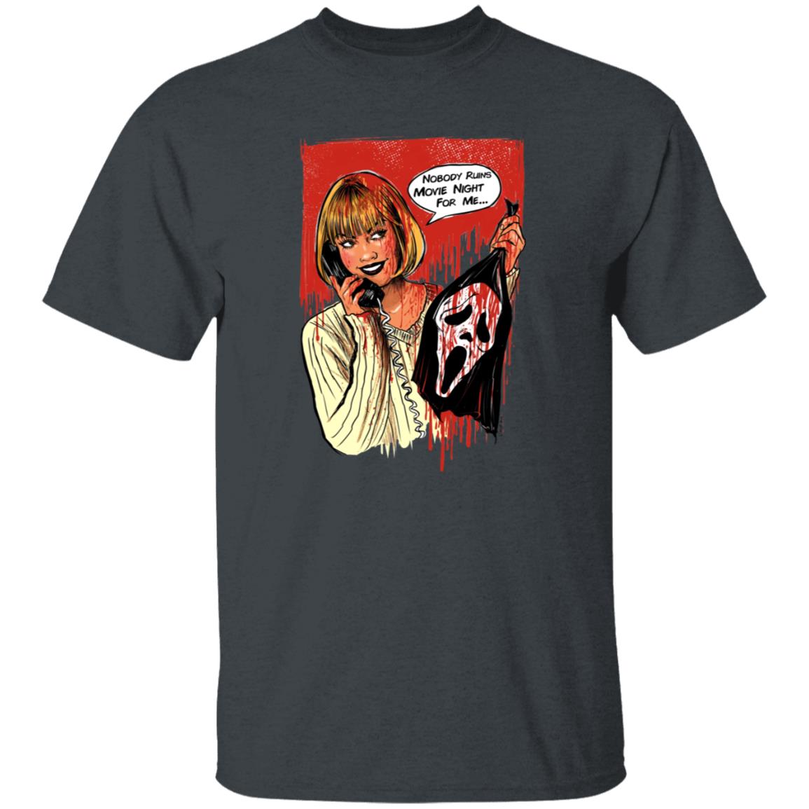 Suspirialand Store Nobody Ruins Movie Night Shirt - Teechipus