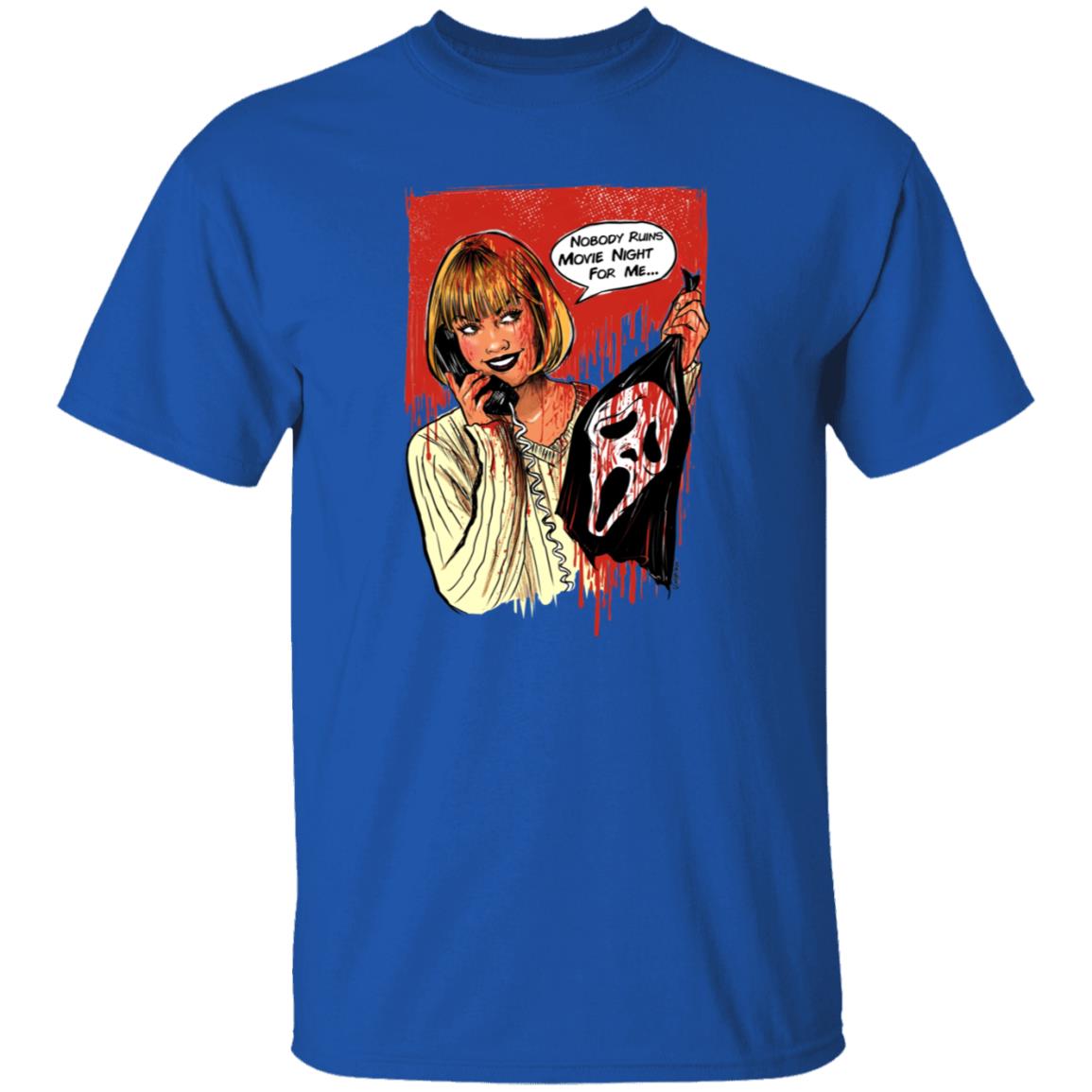 Suspirialand Store Nobody Ruins Movie Night Shirt - Teechipus