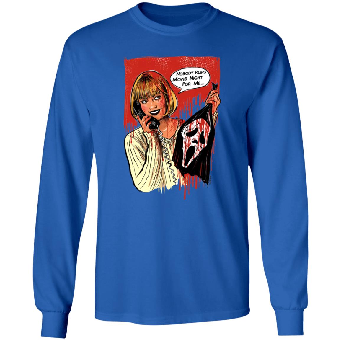 Suspirialand Store Nobody Ruins Movie Night Shirt - Teechipus
