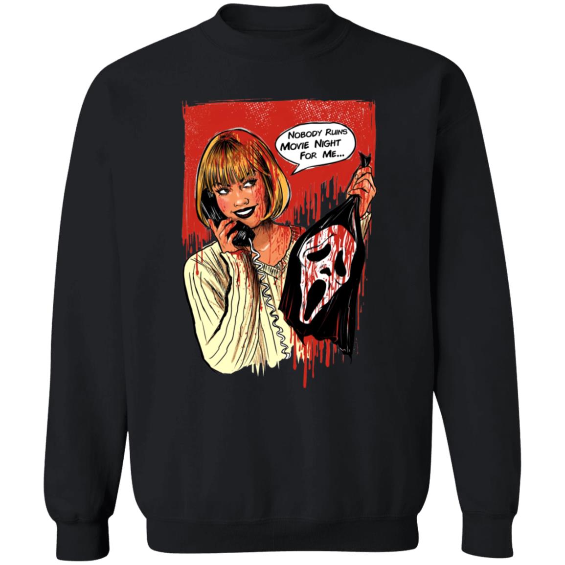 Suspirialand Store Nobody Ruins Movie Night Shirt - Teechipus