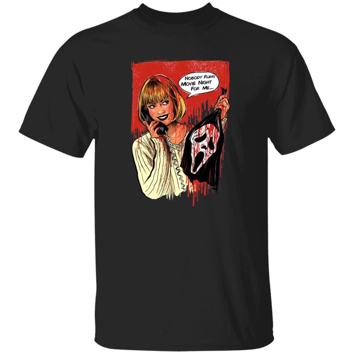Suspirialand Store Nobody Ruins Movie Night Shirt - Teechipus