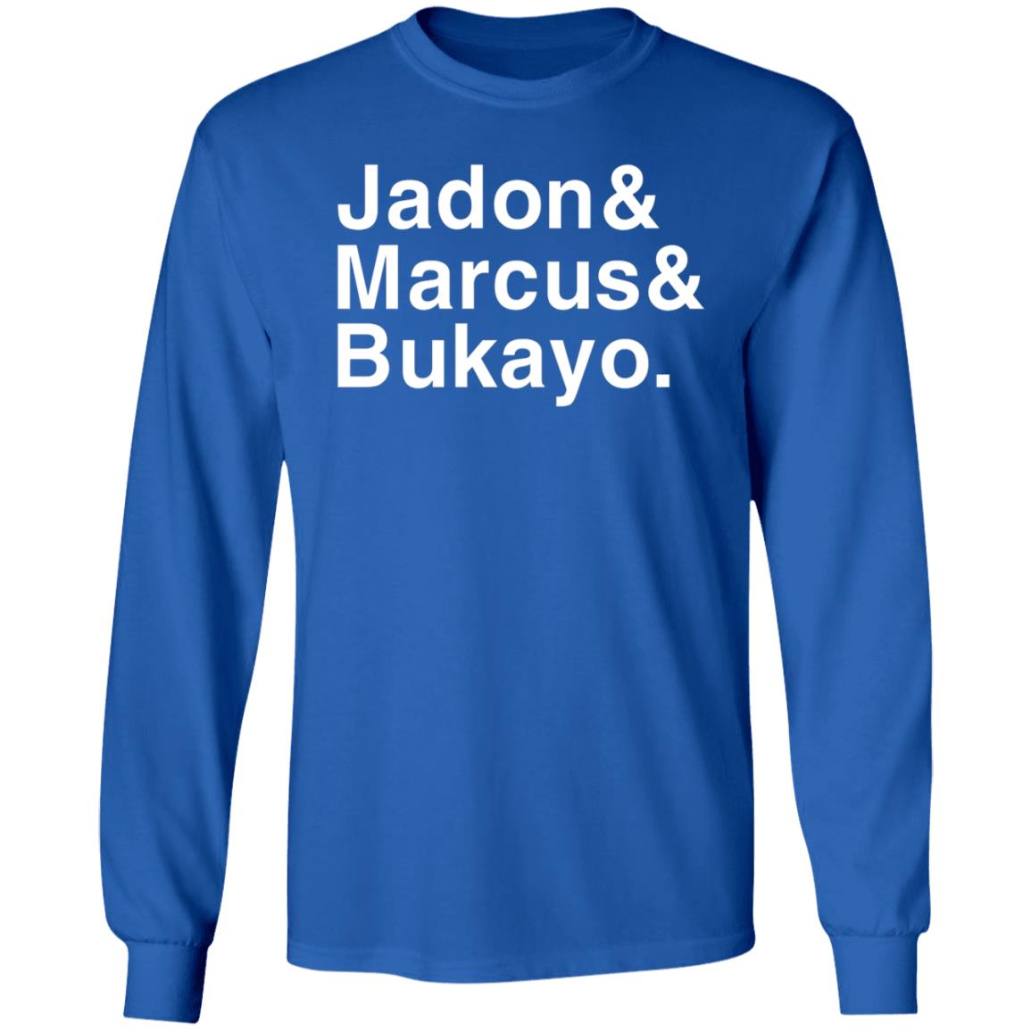 Jadon Marcus Bukayo Shirt Jason Sudeikis Wearing Support Of Jadon Marcus Bukayo Shirt Hoodie Sweatshirt - Teechipus