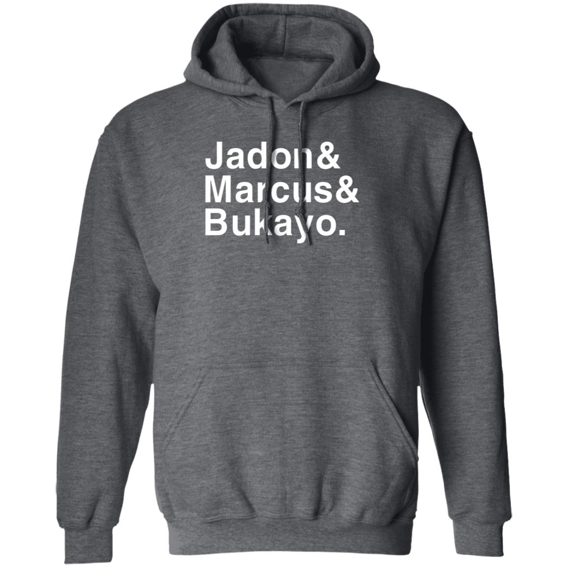 Jadon Marcus Bukayo Shirt Jason Sudeikis Wearing Support Of Jadon Marcus Bukayo Shirt Hoodie Sweatshirt - Teechipus