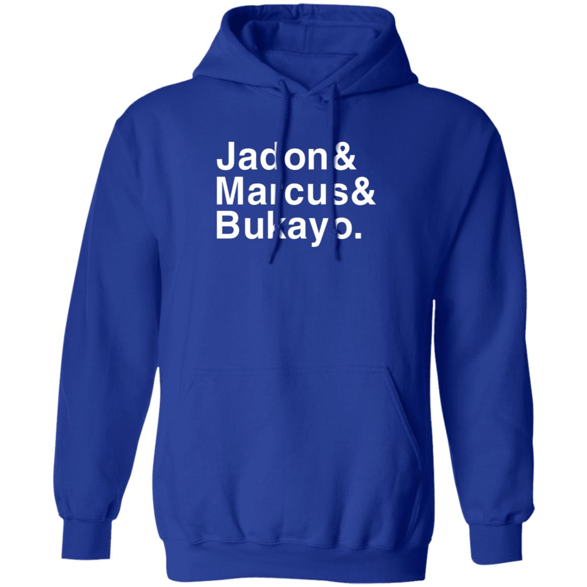 Jadon Marcus Bukayo Shirt Jason Sudeikis Wearing Support Of Jadon Marcus Bukayo Shirt Hoodie Sweatshirt - Teechipus