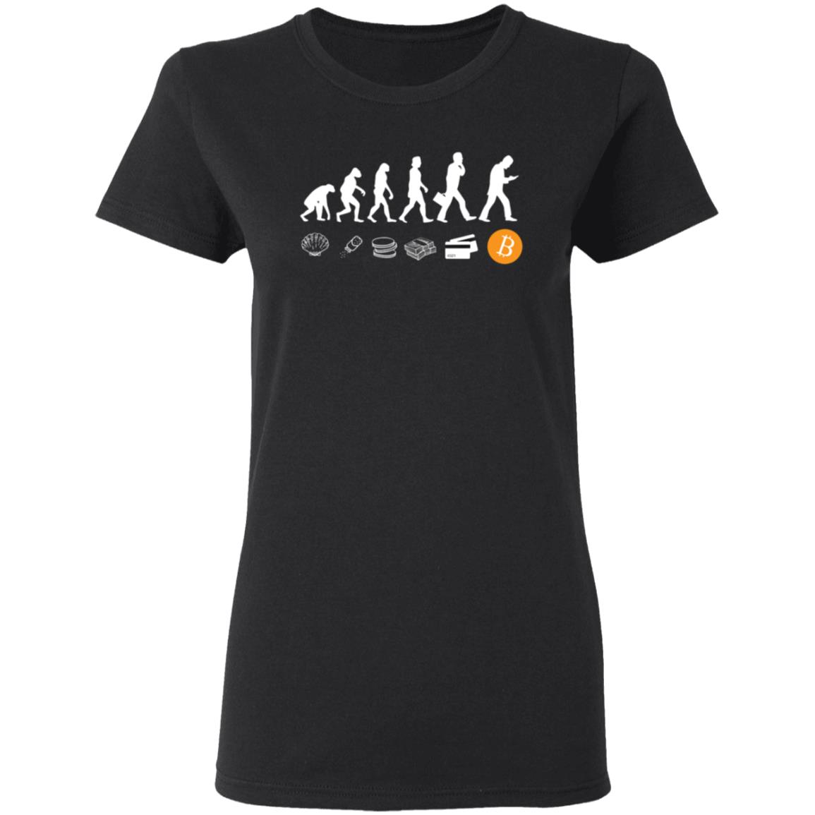 Bitcoin Shirt The Evolution Of Money Shirt Elon Musk Is Wearing A The Evolution Of Money Bitcoin Shirt - Teechipus