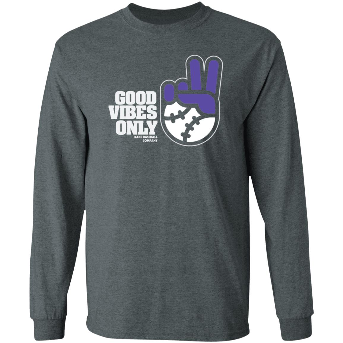 Connor Joe Good Vibes Only Shirt Rake Baseball Company Store Good Vibes Only Shirt - Teechipus