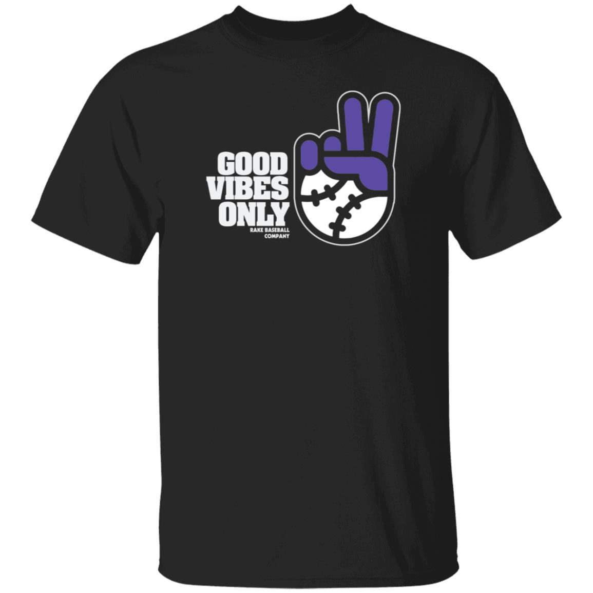 Connor Joe Good Vibes Only Shirt Rake Baseball Company Store Good Vibes Only Shirt - Teechipus