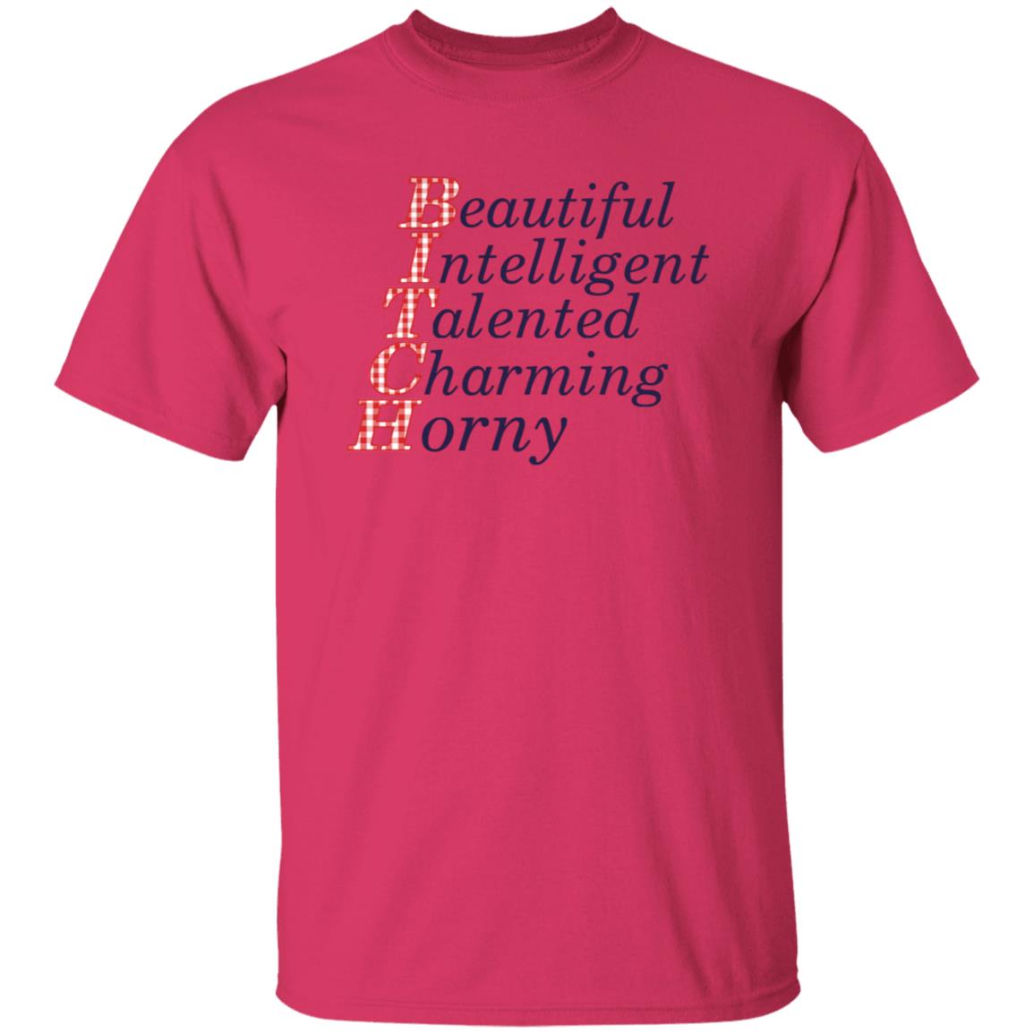 Beautiful Intelligent Talented Charming Horny Shirt - Teechipus