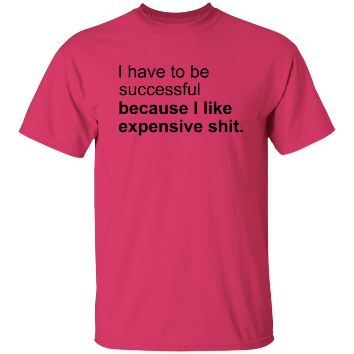 I Have To Be Successful Because I Like Expensive Shit Shirt - Teechipus