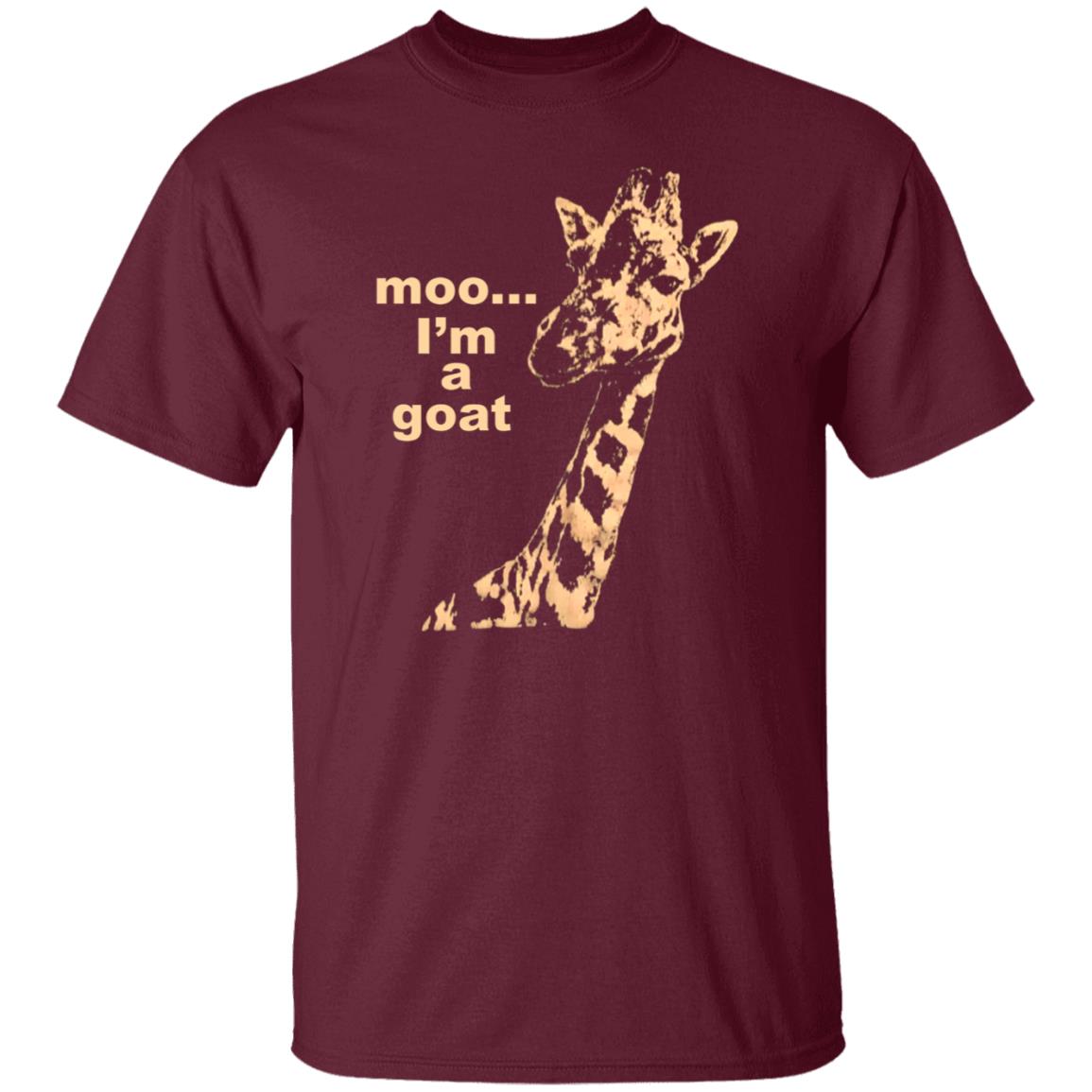 Moo I'm A Goat Shirt Sara Benincasa Moo... I’M A Goat Giraffe Shirt - Teechipus