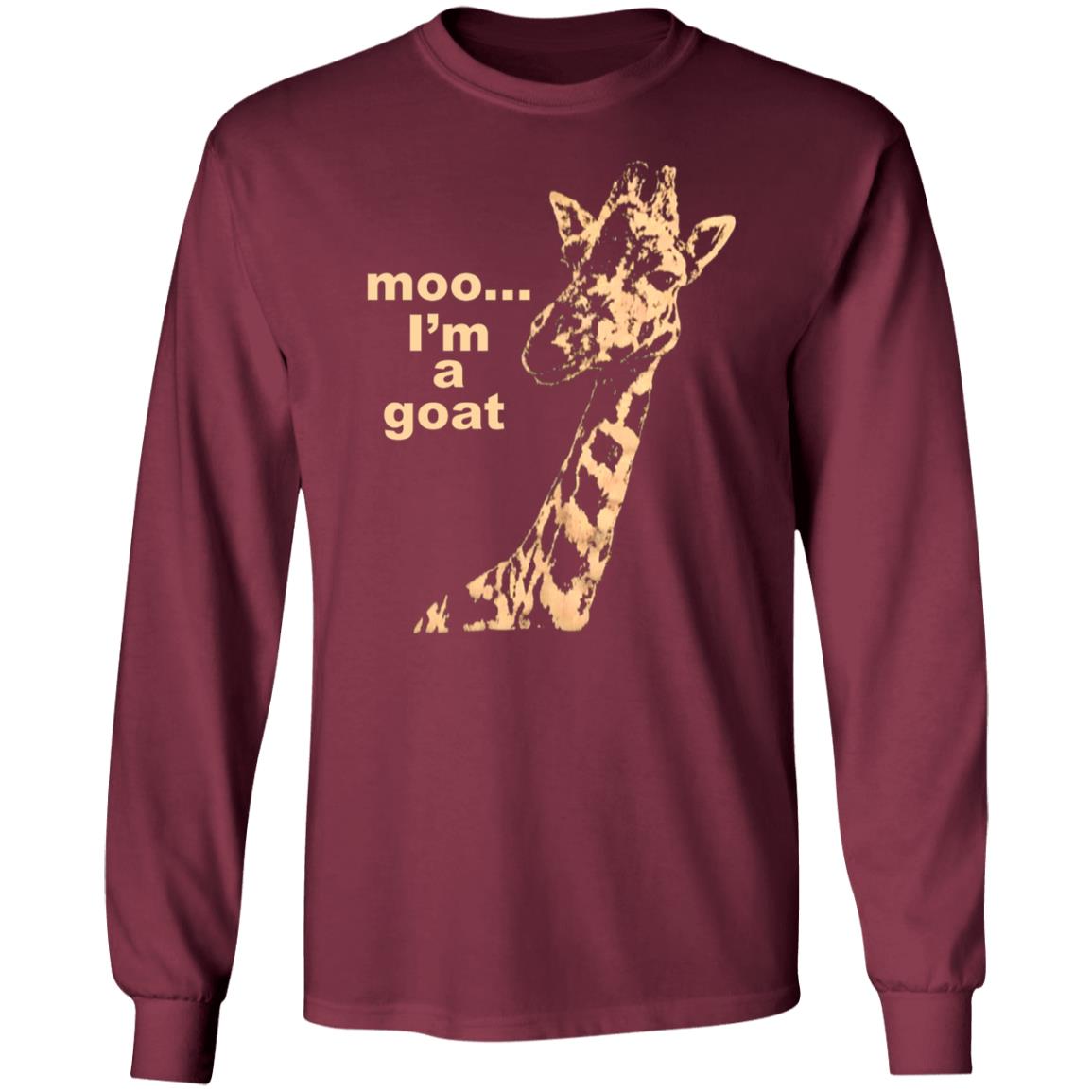 Moo I'm A Goat Shirt Sara Benincasa Moo... I’M A Goat Giraffe Shirt - Teechipus