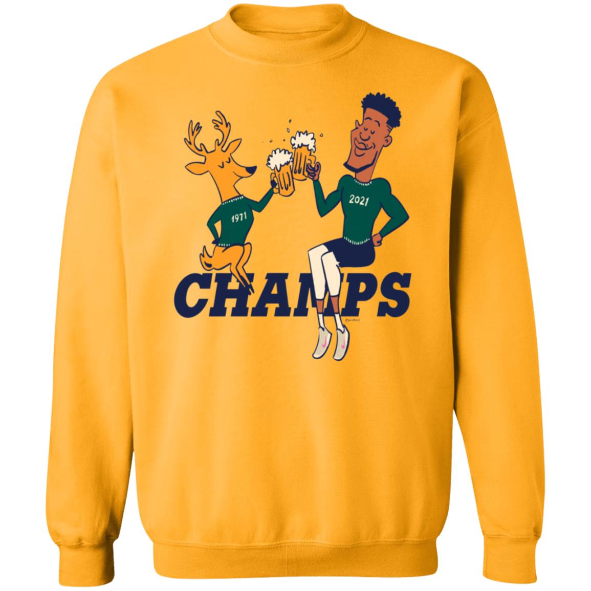 Champs Bucks 1971 Bucks 2021 Shirt Milwaukee Bucks Championships 1971 2021 Shirt Cheers To The Deer Bucks Parade 2021 Shirt - Teechipus