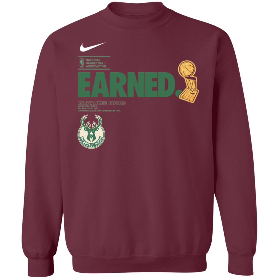 Bucks Earned Shirt Milwaukee Earned Championship Shirt Bucks Parade 2021 Shirt - Teechipus