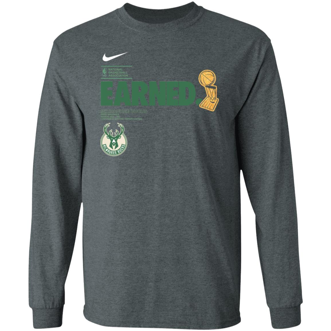 Bucks Earned Shirt Milwaukee Earned Championship Shirt Bucks Parade 2021 Shirt - Teechipus