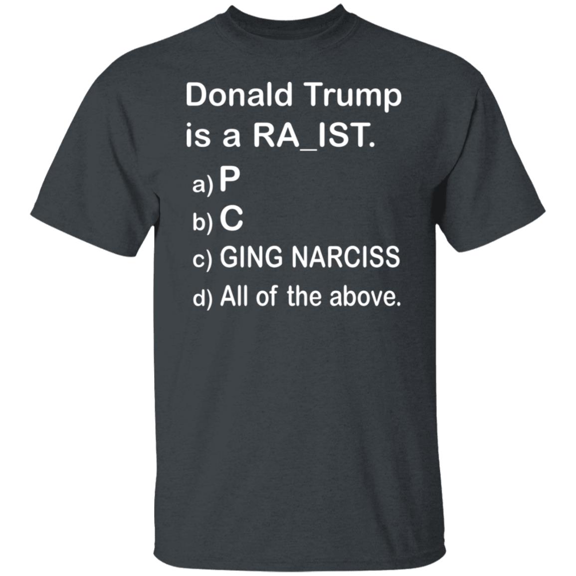 Donald Trump Is A Ra_Ist Shirt - Teechipus