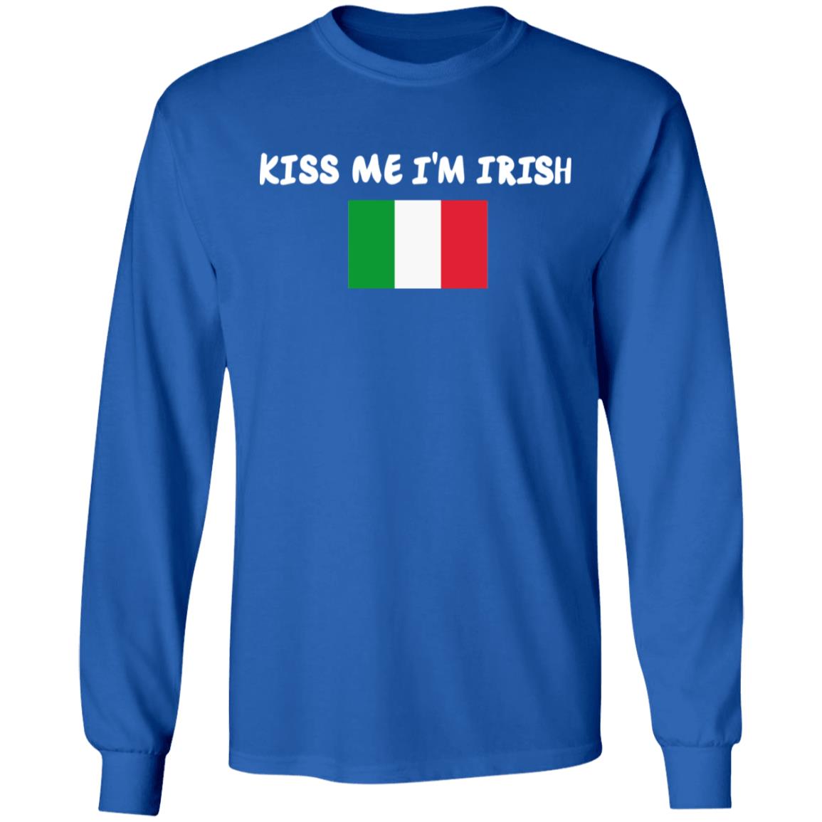 Kiss Me Im Irish Flag Of Italy Hoodie Shirt - Teechipus