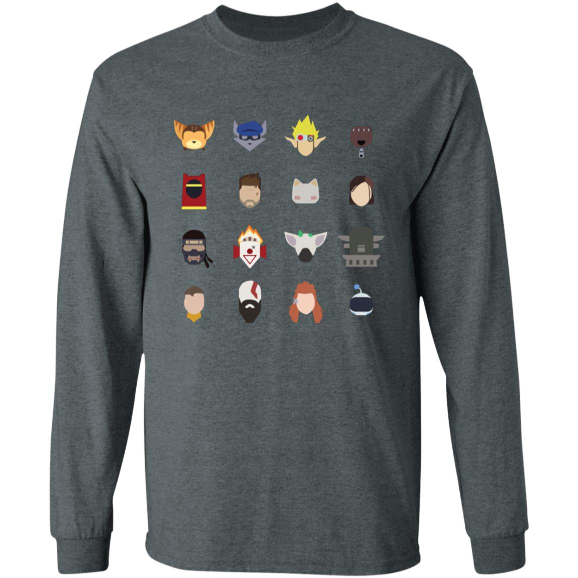 Playstation Merch Playstation Studios Character Icons Shirt - Teechipus