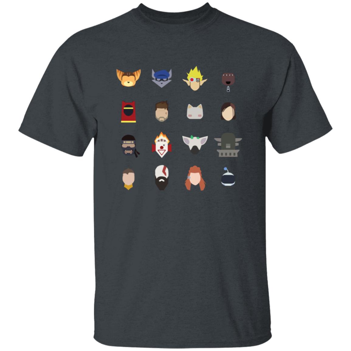 Playstation Merch Playstation Studios Character Icons Shirt - Teechipus