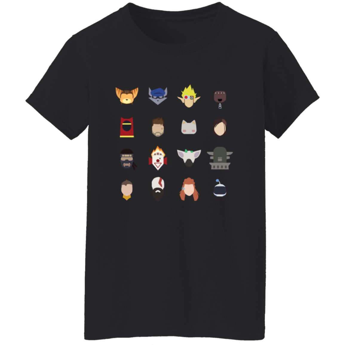 Playstation Merch Playstation Studios Character Icons Shirt - Teechipus