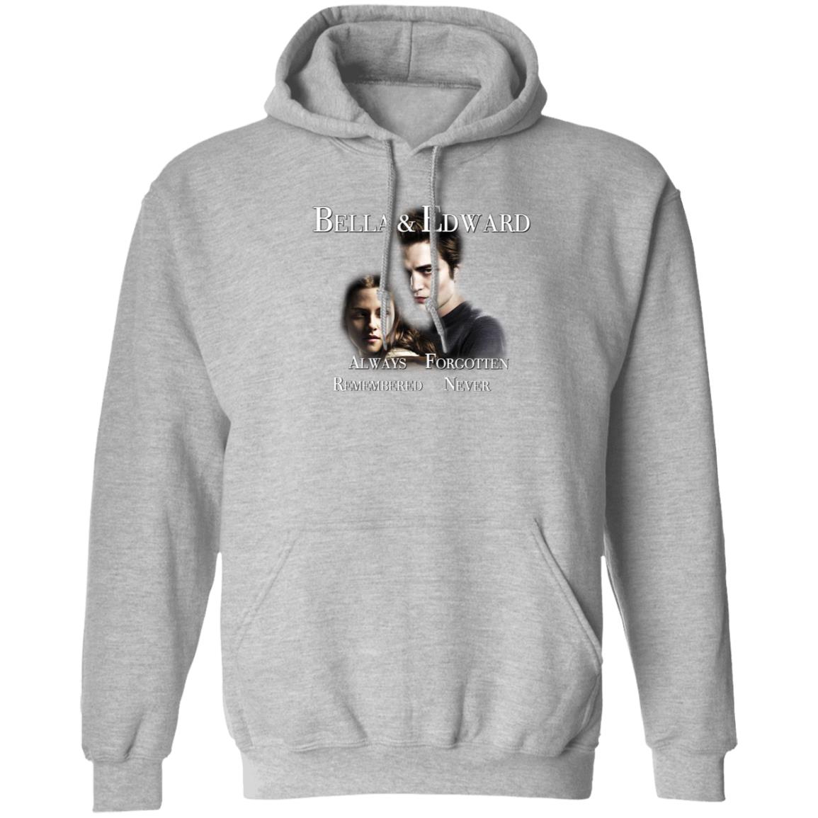 Bella And Edward Always Forgotten Never Remembered Shirt Prayingg Merch Vampire Love Shirt - Teechipus