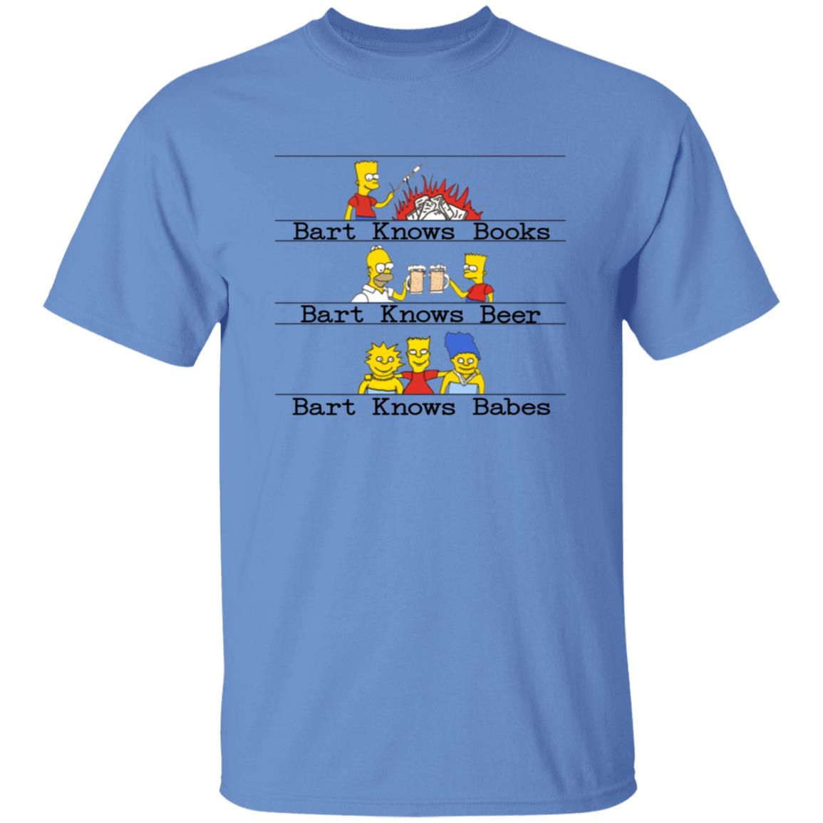 Bart Knows Books Bart Knows Beer Bart Knows Babes Shirt - Teechipus